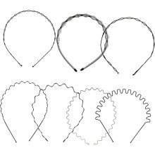 7-teiliges Set gewellter Haarbänder mit Metallfeder für Damen und Herren, modisches Haarband aus einer Legierung, langlebig und hautfreundlich