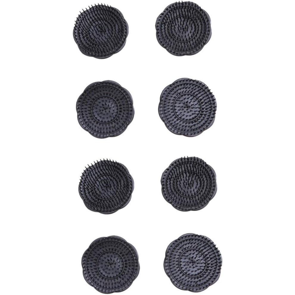Hkhbjs Unisex Black 8Pcs Hair Shampoo Brush Scalp Care Hair Cleaning Brush Dense Spike Massage For Shampoo And Scalp Massager For And