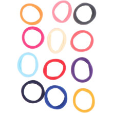 100 buc legături de păr fără sudură inele elastice de păr pentru femei frânghii suport pentru coadă de cal culori mixte design simplu bandă