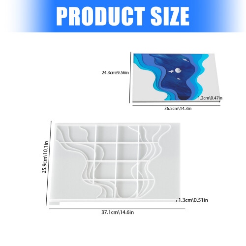 Irregular Silicone Molds Heat Resistant Easy Demolding Resin 2