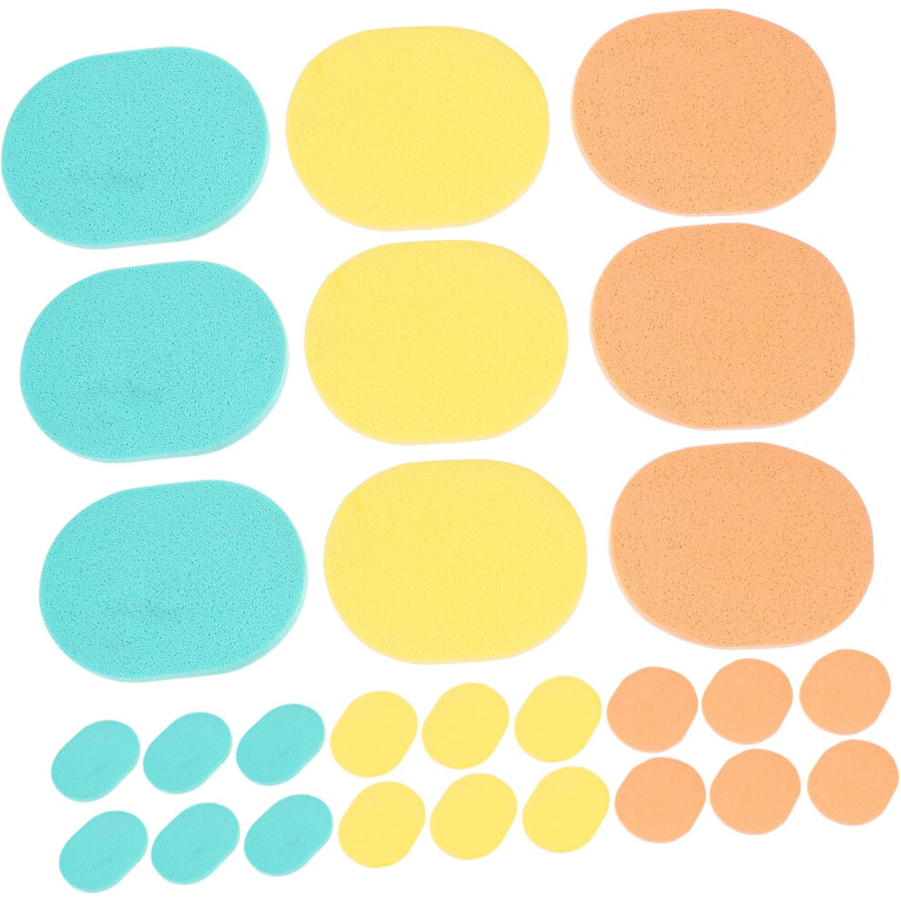 Hkhbjs 50Pcs Natural Facial Cleaning Sponges Compressed Wash Face Pads Soft Makeup Tools