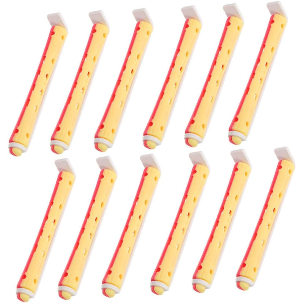Hkhbjs Hair Rollers Hair Curlers 24Pcs 8Cm Pp Plastic Perm Rods Non-Damaging Salon Home Diy Styling
