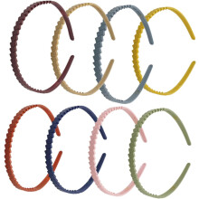 8er-Pack schlichte Haarbänder, modische Haarreifen für Damen, Winter-Haarbänder für Gesichts-Make-up, zufällige Farben