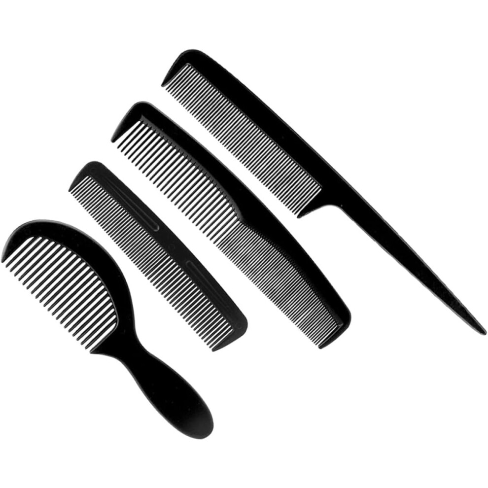 Hkhbjs Unisex Black 8Pcs Plastic Combs Hair Cutting Shearing Comb For Men Women Haircut Supplies Accessories