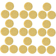50pcs Natural Cellulose Facial Sponges for Deep Cleansing and Exfoliating Gentle Makeup Remover Pads Suitable