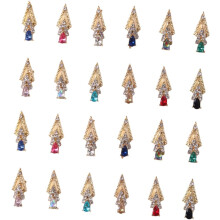 24pcs Nail Art Jewelry Diamond Charms for Manicure DIY Decorative Fingernail Accessories