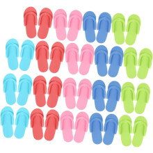 Einweg-Pediküre-Slipper aus EVA-Schaum, 24 Paar, Salon-Flip-Flops, Gästeschuhe, leichte, rutschfeste Einweg-Spa-Slipper