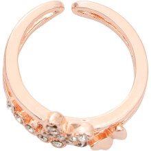 Modischer Ring mit hohlem Diamanten und zwei Schmetterlingen, schlicht und individuell – perfekt für Mädchen.