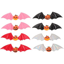 8 gruselige Halloween-Haarspangen mit Kürbis- und Fledermausflügeln – Gothic-Kostüm-Party-Accessoires für Mädchen und Jungen