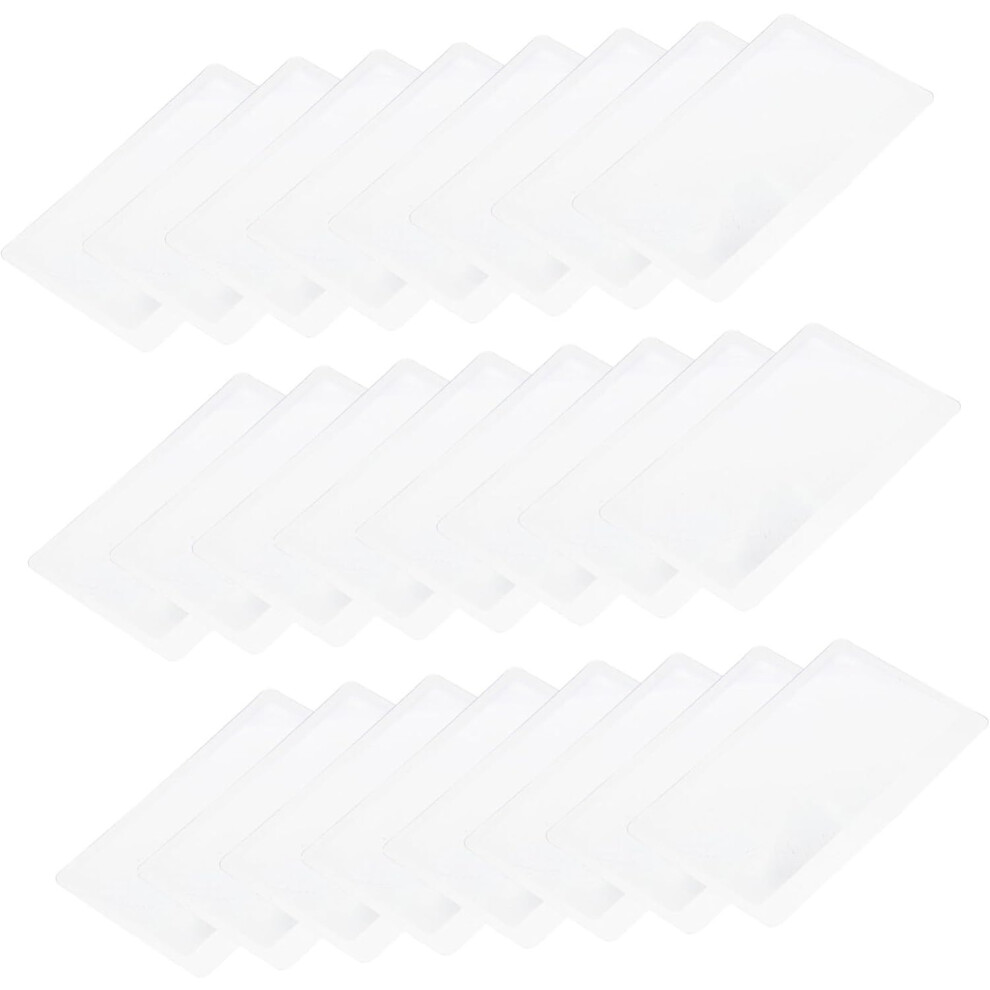 Hkhbjs 24Pcs Cards Sized Magnifying Glass Seniors Reading Magnifier Pvc Magnifying Tool