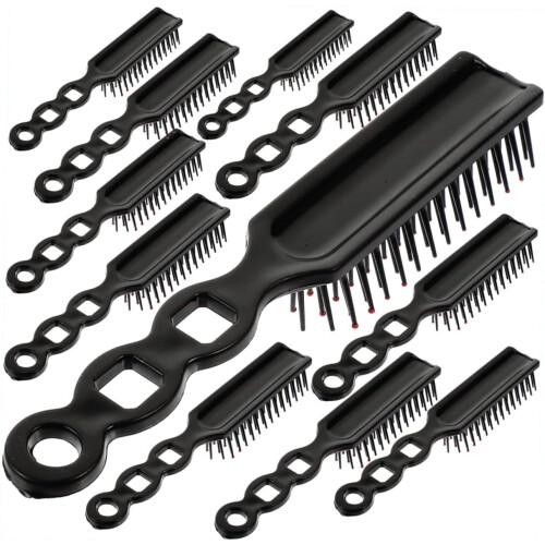 24 stuks haarmassagekammen van plastic, ontwarrende stylingborstels