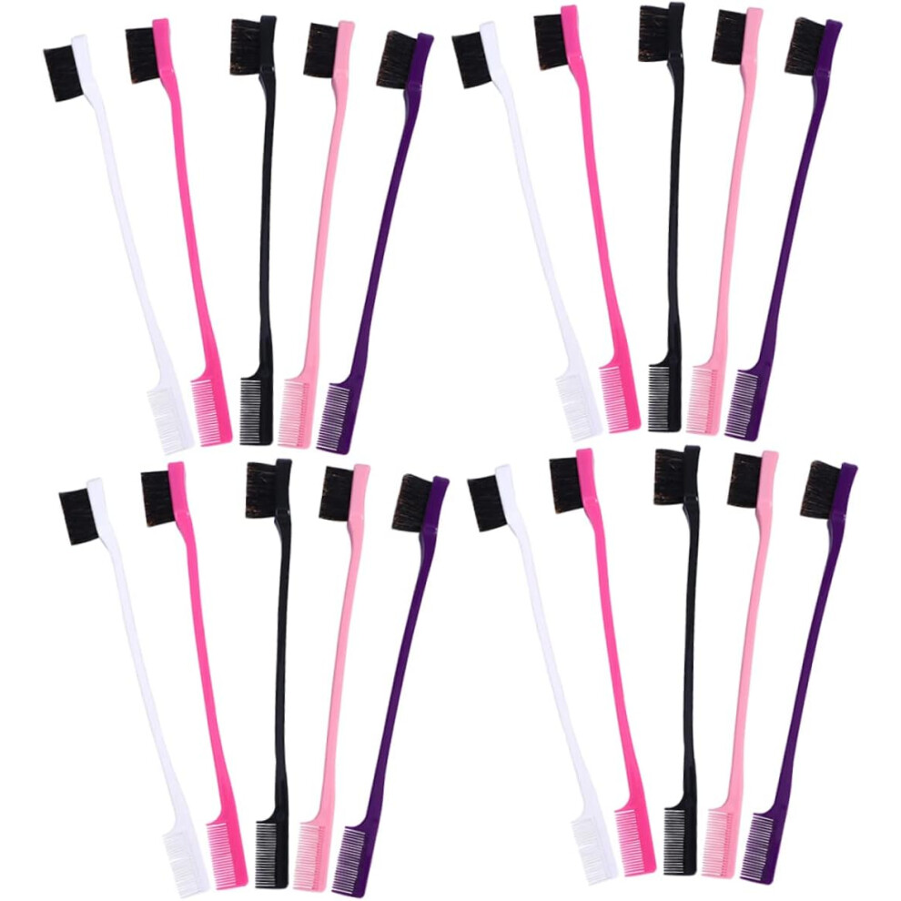 Hkhbjs 24Pcs Eyebrow Brush Makeup Brush For Smoothing Eyebrow Comb Lash Comb For Eyelash Grooming Tool
