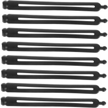 8pcs Hair Donuts Bun Maker Set with Adjustable Design Black Plastic and Resin Hair Sticks Holder