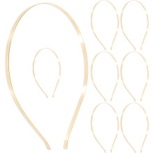 50 Stück 5 mm Edelstahl DIY Haarreifen Damen Haaraccessoire Material Handgefertigte Haarbänder