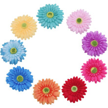 9 Stück Haarspangen mit künstlichen Stoffblumen im Bohème-Stil, Chrysanthemenblüten-Haarspangen