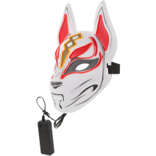 Fox Glow Mask LED-naamio Kylmälanka Halloween-rekvisiitta Pelottava aavemainen kasvot