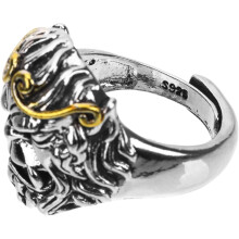 Retro-Herrenring mit Affenkopf, Vintage-Metallring, stylischer Schmuck für Festivals, Partys und den Alltag