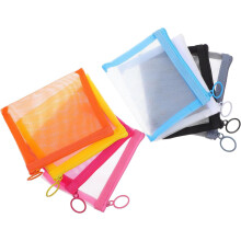 8 Mini-Netzbeutel mit Reißverschluss, kleine Reise-Kosmetiktasche für Damen, Lippenstift-Essentials, tragbarer Kosmetik-Organizer