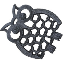 Iron Owl Wärmeisolierende Tassenunterlage mit kreativem Naturdesign, formstabil und gratfrei