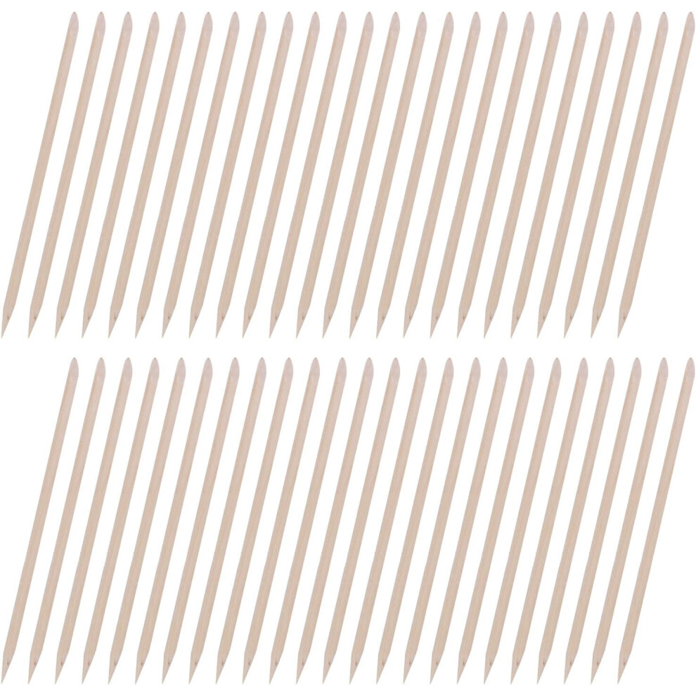 Hkhbjs 600Pcs Bamboo Double-Headed Nail Sticks