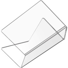 Briefablage aus Acryl mit abgerundeten Ecken für Dokumente und Briefe, platzsparender Schreibtisch-Postorganizer