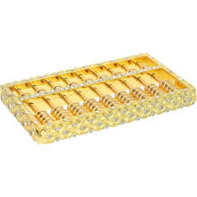Goldener Abakus aus Zinklegierung – Kreative Tischdekoration – Symbol für Reichtum und Wohlstand