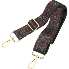 Floral Pattern Banjo Strap Adjustable Guitar Strap Polyester Material