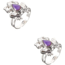 Kikker Kleurveranderende Emotie Ring Verstelbare Unisex Temperatuurgevoelige Sieraden voor Jongens Creatieve Stemming