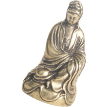 Vintage Buddha-Statue aus Messing, Buddha-Figur aus Messing für Schreibtisch und Zuhause