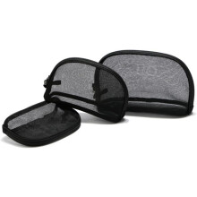 3-teiliges Kosmetiknetz-Set, sortierte Make-up-Taschen für Reise-Kulturbeutel mit Reißverschluss