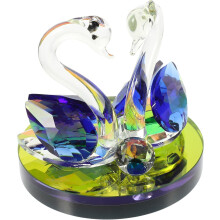Schwanenfigur aus Glas, Tischdekoration, kreative, schlichte und einzigartige Schwanenornamente