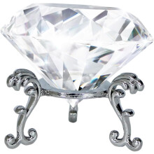 Kryształowy diamentowy ciężarek do papieru, metalowy stojak, 8 cm, szklany kryształowy diament, ozdoba, dekoracja domu i biura, mama, urodziny