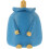 Handbemalte, tragbare, blaue Harzfigur mit Mittelfinger – Geschenkidee 1