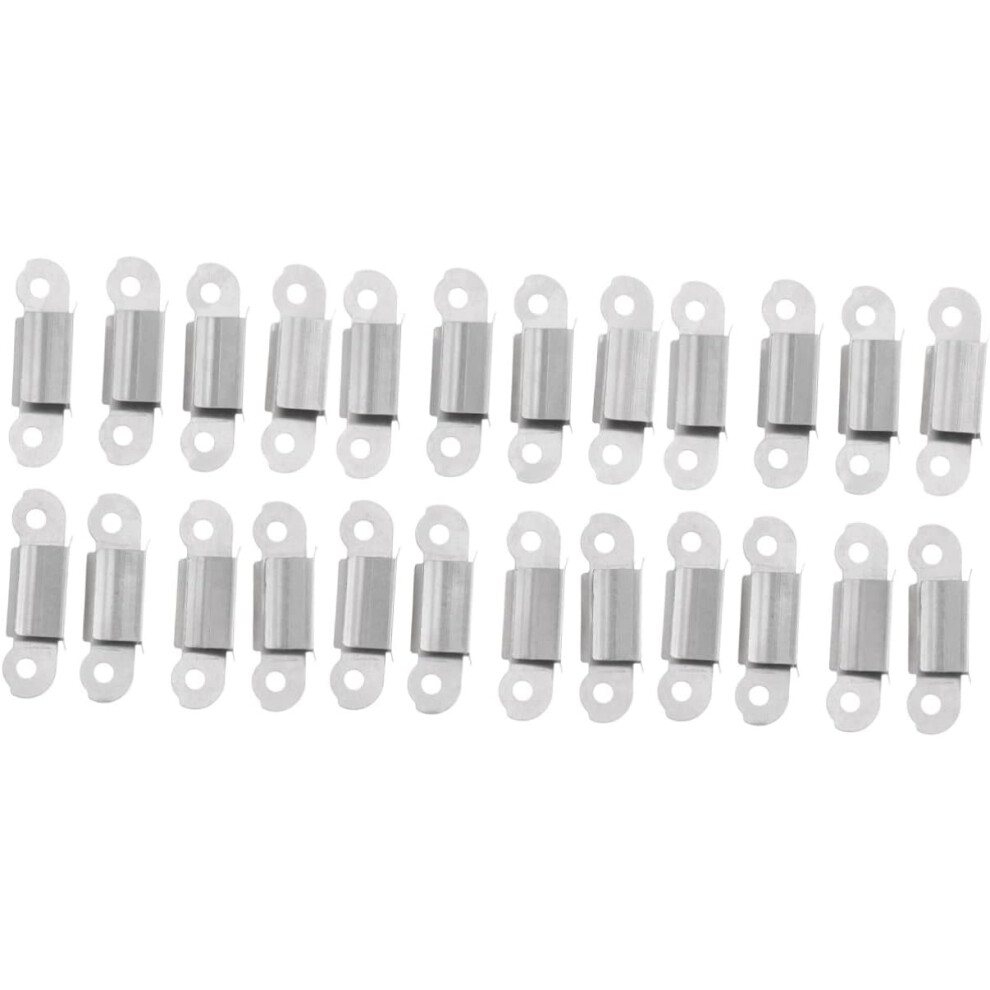 24Pcs Printer Parts Stainless Steel Hot Bed Clamp For Glass Platform Clips Fixing Clamp For Printer Accessories 5455468951381