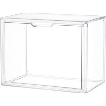 Staubdichte magnetische Vitrine, mittelgroße Aufbewahrungsbox aus Kunststoff mit einer Tür