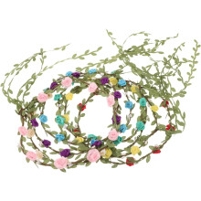 8-teiliges Blumenkronen-Stirnband-Set, florale Hochzeitshaaraccessoires für Braut und Mädchen, Kopfschmuck für Brautpartys und Festdekorationen
