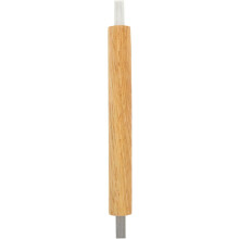 Schrankgriff aus silberfarbener Aluminiumlegierung und Holz, 160 mm Lochabstand, einfach zu montieren und robust
