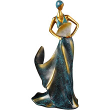 Schöne Damenstatue, Weinhalter aus Kunstharz, einzigartiges, elegantes Design