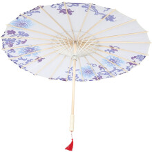 Umbrelă japoneză pentru costum, umbrelă decorativă din mătase, stil clasic, mâner din lemn natural, nu se deformează ușor
