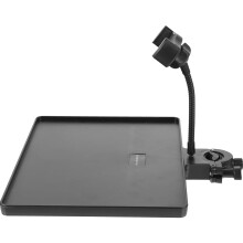 Universal-Telefonablage, verstellbare Soundablage, Mikrofonständer, Klemmablage, schwarzes ABS-Metall