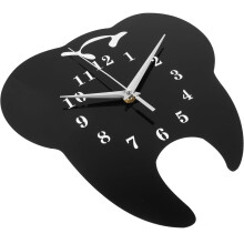 Geräuschlose Wanduhr in Zahnform aus Acryl, kreatives Design, einfache Installation, präzise Zeitmessung, leise Wanduhr
