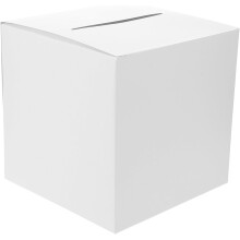 Weiße Hochzeitskartenbox mit Deckel, Aufbewahrungsbox für Papierumschläge