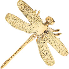 Libellenförmiger Schrankknopf aus Messing mit goldener Oberfläche, einfach zu montieren und robust, Vintage-Schubladengriff