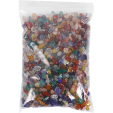 300g colorat agat pietriș cristal piatră spulberată 5-7mm umplutură pentru vază cuarț natural decorare