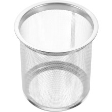 Teefilter aus Edelstahl, Teesieb mit herausnehmbarem, feinem Netzdesign, silberfarben, für Kräuter