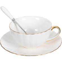 Kaffeetasse mit Untertasse, Set aus Knochenporzellan, ca. 220 ml