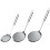 Fine Mesh Strainers with Hanging Storage Stainless Steel 3pcs 1