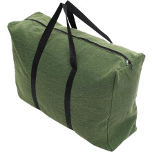 Large Olive Green Canvas Travel Luggage Bag with Handle, Thickened Military-Style Duffle Bag