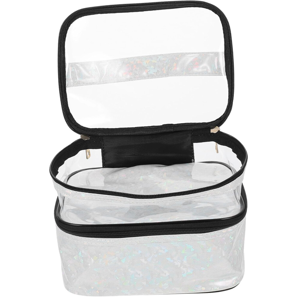 Hkhbjs Makeup Storage Bag Large Capacity Double Travel Toiletry Bag Portable Cosmetics Organizer Toiletry Organizer