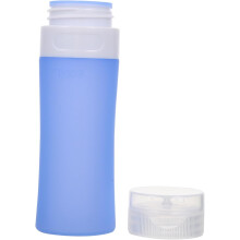 Garrafa de shampoo de viagem de silicone portátil vazio para dispensador de loção de banho à prova de vazamento da amostra de cosméticos